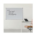 White Boards | Universal UNV43735 72 in. x 48 in. Lacquered Steel Magnetic Dry Erase Marker Board - White Surface, Aluminum/Plastic Frame image number 6