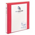 Binders | Avery 17293 3 Slant Rings 1 in. Capacity 11 in. x 8.5 in. Durable View Binder with DuraHinge - Coral image number 1