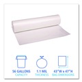 Just Launched | Boardwalk X8647SCKR01 43 in. x 47 in. 1.1 mil 56 gal Low Density Repro Can Liners - Clear (100/Carton) image number 3