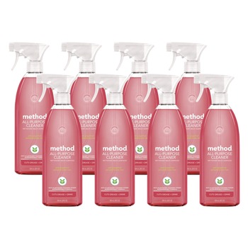 Method 377544 28 oz All Surface Cleaner Spray Bottle - Pink Grapefruit (8/Carton)