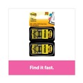 Page Flags | Post-it Flags 680-NZ2 1 in. Notarize Arrow Message Page Flags - Yellow (100/Pack) image number 1