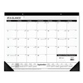 Notebooks & Pads | AT-A-GLANCE SK2416-00 21.75 in. x 17 in. 16-Month (Sept 2025-Dec 2026) Academic Year Ruled Desk Pad - White Sheets/Black Binding/Black Corners image number 4