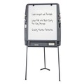Easels | Iceberg 30227 35 in. x 30 in. Ingenuity Portable Flipchart Easel with Dry Erase Surface - White Surface/Charcoal Gray Frame image number 1