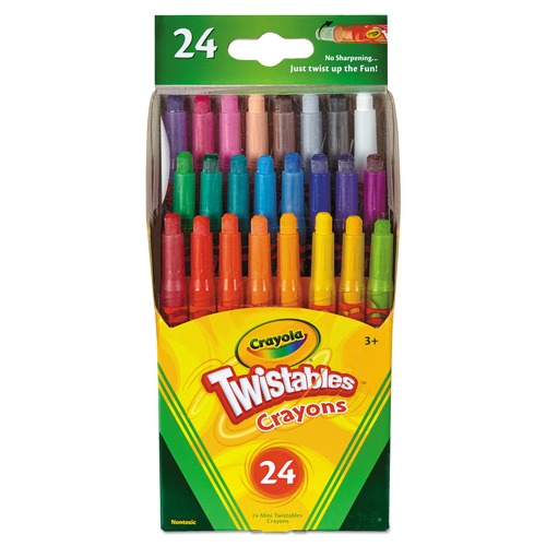 Arts & Crafts Supplies | Crayola 529724 Twistables Mini Crayons (24/Pack) image number 0
