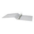 Binders | Universal UNV20746PK 11 in. x 8.5 in. 2 in. Capacity 3 Rings Slant D-Ring View Binder - White (4/Pack) image number 2