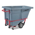 Cleaning Carts | Rubbermaid Commercial 2192466 0.5 cu yd BRUTE DURATILT Frame Tilt Truck Standard Duty 850 lb Capacity Gray image number 0