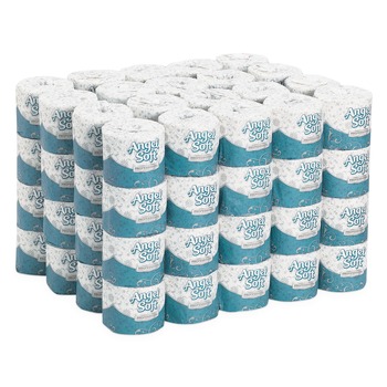 Georgia Pacific Professional 16880 2-Ply Angel Soft Septic Safe Premium Bathroom Tissue - White (450 Sheets/Roll, 80 Rolls/Carton)