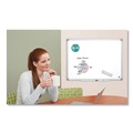 White Boards | MasterVision MA2100790 96 in. x 48 in. Earth Silver Easy Clean Dry Erase Boards - White/Silver image number 5