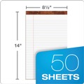 Notebooks & Pads | TOPS 7573 50-Sheet 8.5 in. x 14 in. Wide/Legal Rule "The Legal Pad" Ruled Perforated Pads - White (1-Dozen) image number 3