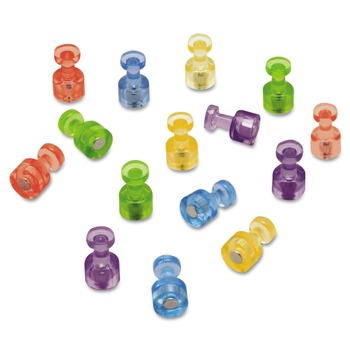 Quartet MPPC 0.75 in. Magnetic "Push Pins" - Assorted (20/Pack)