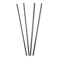Cutlery | AmerCareRoyal S1525BK7 7.5 in. Plastic Sip Straws - Black (10000/Carton) image number 1