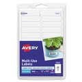 Labels | Avery 05422 0.5 in. x 1.75 in. Removable Multi-Use Labels for Inkjet/Laser Printers - White (20/Sheet, 42 Sheets/Pack) image number 0