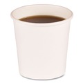 Cups and Lids | Boardwalk BWKWHT4HCUP 4 oz. Paper Hot Cups - White (20 Cups/Sleeve, 50 Sleeves/Carton) image number 1