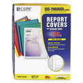 Sheet Protectors | C-Line 32557 0.13 in. Capacity 8.5 in. x 11 in. Vinyl Report Covers - Clear (50/Box) image number 0
