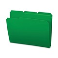 File Folders | Smead 10502 0.75 in. Expansion Top Tab Poly Colored File Folders - Green/Letter Size (24/Box) image number 0