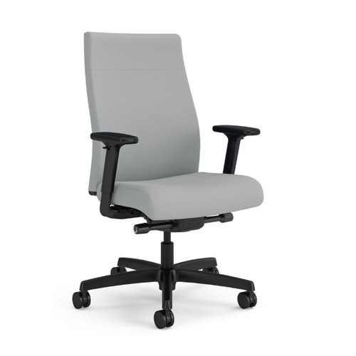 Office Chairs | HON HONI2U2ASX39NTK Ignition 2.0 17 in. to 21.5 in. Seat Height Vinyl Upholstered Mid-Back Task Chair - Flint Seat/Back/Black Base image number 0
