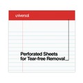 Just Launched | Universal M9-20630 8.5 in. x 11.75 in. 50 Sheets Wide/Legal Rule Red Headband Perforated Ruled Writing Pads - White (1 Dozen) image number 5