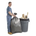 Trash Bags | Platinum Plus 1507277 45 Gallon 1.55 mil 39 in. x 46 in. Can Liners - Gray (50/Carton) image number 2