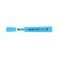 Highlighters | Universal UNV08864 Fluorescent Ink Chisel Tip Desk Highlighters - Blue (1 Dozen) image number 5