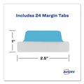 Dividers & Tabs | Avery 74768 2.5 in. x 1 in. 1/5-Cut Ultra Tabs Repositionable Tabs - Assorted Colors (24/Pack) image number 6