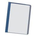 Report Covers & Pocket Folders | Universal UNV57122 0.5 in. Capacity 8.5 in. x 11 in. Prong Fastener Clear Front Report Cover - Clear/Dark Blue (25/Box) image number 0