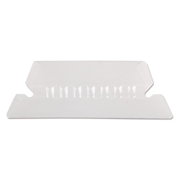 Pendaflex 42 2 in. Wide 1/5-Cut Transparent Colored Tabs for Hanging File Folders - Clear (25/Pack)