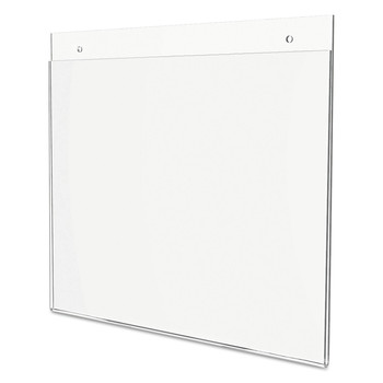 OFFICE PRESENTATION SUPPLIES | Deflecto 68301 Classic Image 11 in. x 8.5 in. Landscape Wall-Mount Sign Holder - Clear