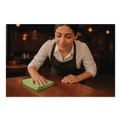 Cleaning Cloths | Boardwalk 2164037 16 in. x 16 in. Microfiber Cleaning Cloths - Green (24/Pack) image number 3