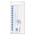 Recordkeeping & Forms | TOPS 12443 4 x 9 One Side Time Clock Cards Replacement for 35100-10 (100/Pack) image number 1