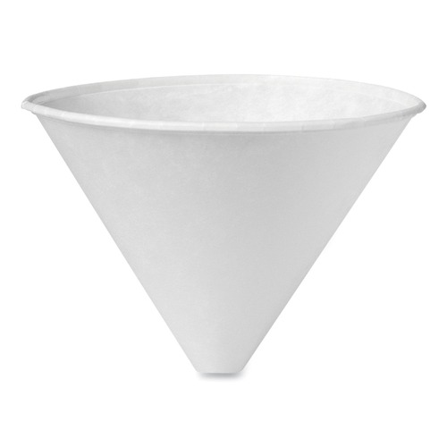 Cups and Lids | SOLO 6SRX-2050 6 oz. Bare Eco-Forward Treated Paper Funnel Cups - White (2500/Carton) image number 0