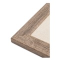 Bulletin Boards | U Brands 4891U00-01 35 in. x 23 in. Linen Bulletin Board with Rustic Frame - Beige Surface, Brown Frame image number 1