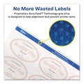 Back to School Sale | Avery 22804 1.5 in. x 2.5 in. Oval Labels with Sure Feed and Easy Peel - Glossy White (180/Pack) image number 2