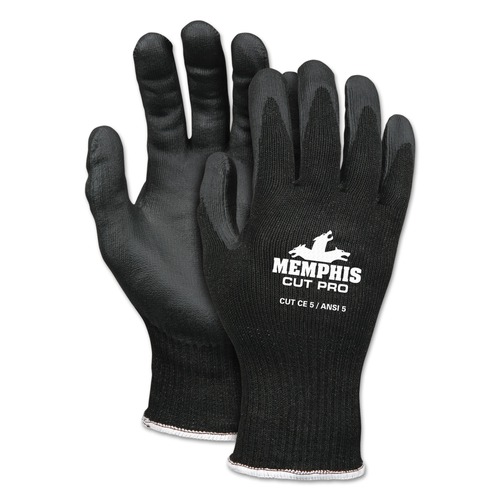 Disposable Gloves | MCR Safety 92720NFXL Cut Pro HPPE/Nitrile Foam Gloves - X-Large, Black (1-Pair) image number 0