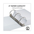 File Folders | Samsill 18907 3 Rings 5 in. Capacity 11 in. x 8.5 in. Earth's Choice Plant-Based Round Ring View Binder - White image number 2