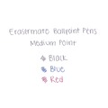 Pens | Paper Mate 3920158 1 mm Eraser Mate Medium Ballpoint Stick Pen - Red Ink/Red Barrel (1-Dozen) image number 3
