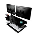 Monitor Stands | 3M MM200B 360 Degree Rotation plus45 Degree/-45 Degree Tilt 90 Degree Pan Dual Monitor Mount For 27 in. Monitors Supports 20 lbs. - Black (1/Carton) image number 4