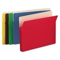 File Jackets & Sleeves | Smead 73890 3.5 in. Expansion Colored File Pockets - Letter, Assorted (25/Box) image number 1