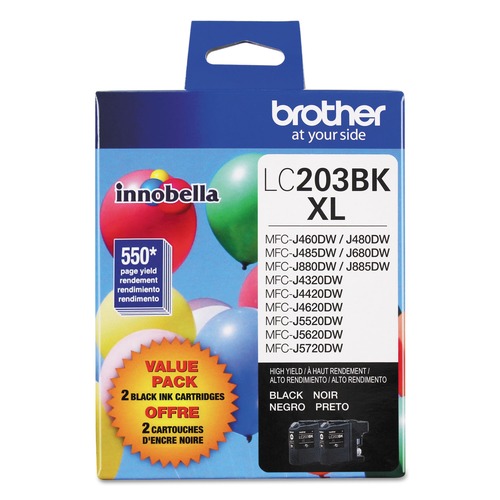 Ink & Toner | Brother LC2032PKS Innobella 550 Page-Yield High-Yield Ink - Black (2/Pack) image number 0