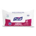 Cleaning & Disinfecting Wipes | PURELL 9371-12 1-Ply 7.4 in. x 9 in. Fragrance-Free Foodservice Surface Sanitizing Wipes - White (12 Pouches/Carton) image number 1