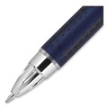 Pens | uni-ball 62152 Jetstream 0.7 mm Retractable Hybrid Gel Pen - Black Ink/Blue/Silver Barrel/Fine (1-Dozen) image number 6