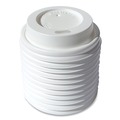 Cups and Lids | Boardwalk BWKHOTWH4 Plastic Hot Cup Lids Fits 4 oz. Cups - White (1000/Carton) image number 0