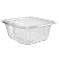 Food Trays, Containers, and Lids | Dart CH32DEF ClearPac SafeSeal 32 oz. Tamper-Resistant/Evident Flat-Lid Containers - Clear (100/Bag, 2 Bags/Carton) image number 1