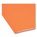 File Folders | Smead 17510 0.75 in. Expansion Straight Tabs Legal Size Reinforced Top Tab Colored File Folders - Orange (100/Box) image number 4
