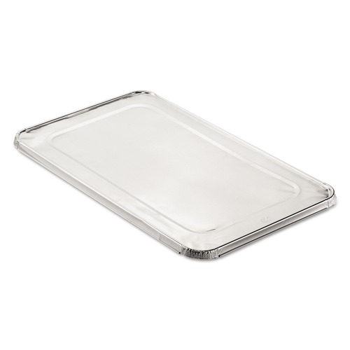 Food Trays, Containers, and Lids | Handi-Foil HFA 205000 12.88 in. x 20.81 in. 40 Gauge Steam Pan Foil Lids for Full-Size Pan (50/Carton) image number 0