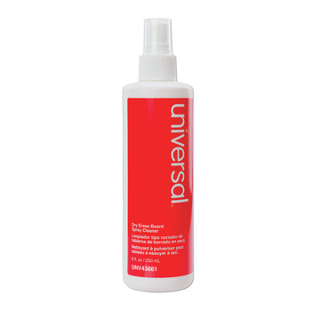PENS PENCILS AND MARKERS | Universal UNV43661 8 oz. Spray Bottle Dry Erase Spray Cleaner