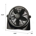 Desk Fans | Alera ALEFAN163 16 in. 3-Speed Super-Circulation Plastic Tilt Fan - Black image number 3