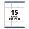 Labels | Avery 06572 2 in. x 2.63 in. Permanent ID Labels with Sure Feed Technology - White (15/Sheet, 15 Sheets/Pack) image number 6