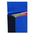 File Folders | Smead 71122 5.25 in. Expansion Letter Size 1 Section Elastic Cord Closure Extra-Wide Expanding Wallets - Navy Blue image number 4