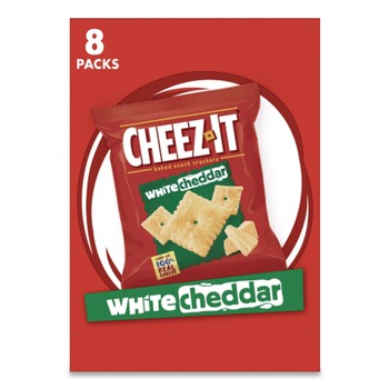 SNACKS | Sunshine KEE12654 1.5 oz. Single-Serving Snack Bags Cheez-It Crackers - White Cheddar (8/Box)