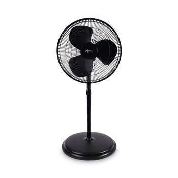 FLOOR FANS | Alera ALEFANP16B 120V 0.37 Amp 3-Speed 16 in. Pedestal Stand Fan - Black